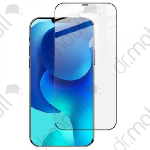 Képernyővédő fólia Apple iPhone 12, iPhone 12 Pro (1 db-os, full cover, ultravékony előlap, edzett üveg, karcálló, 9H) (CT)